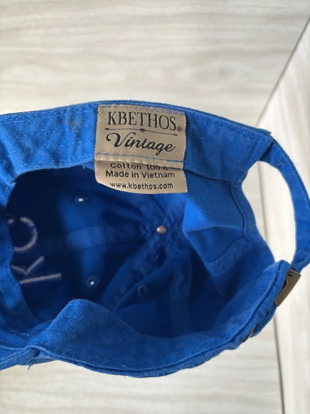 KC Royals Embroidered Distressed Dad Hat - Blue One Size